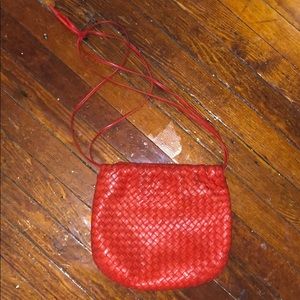 Bottega Veneta red bag